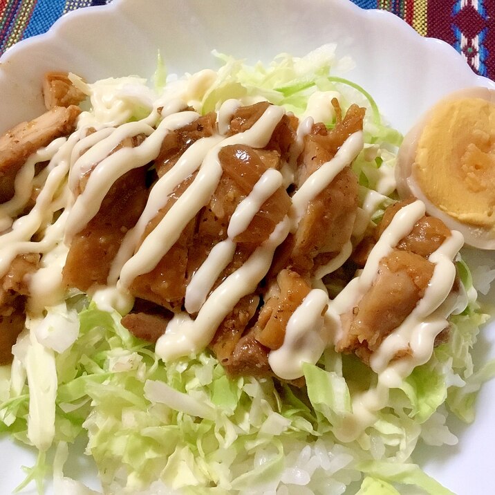 マヨチキン丼